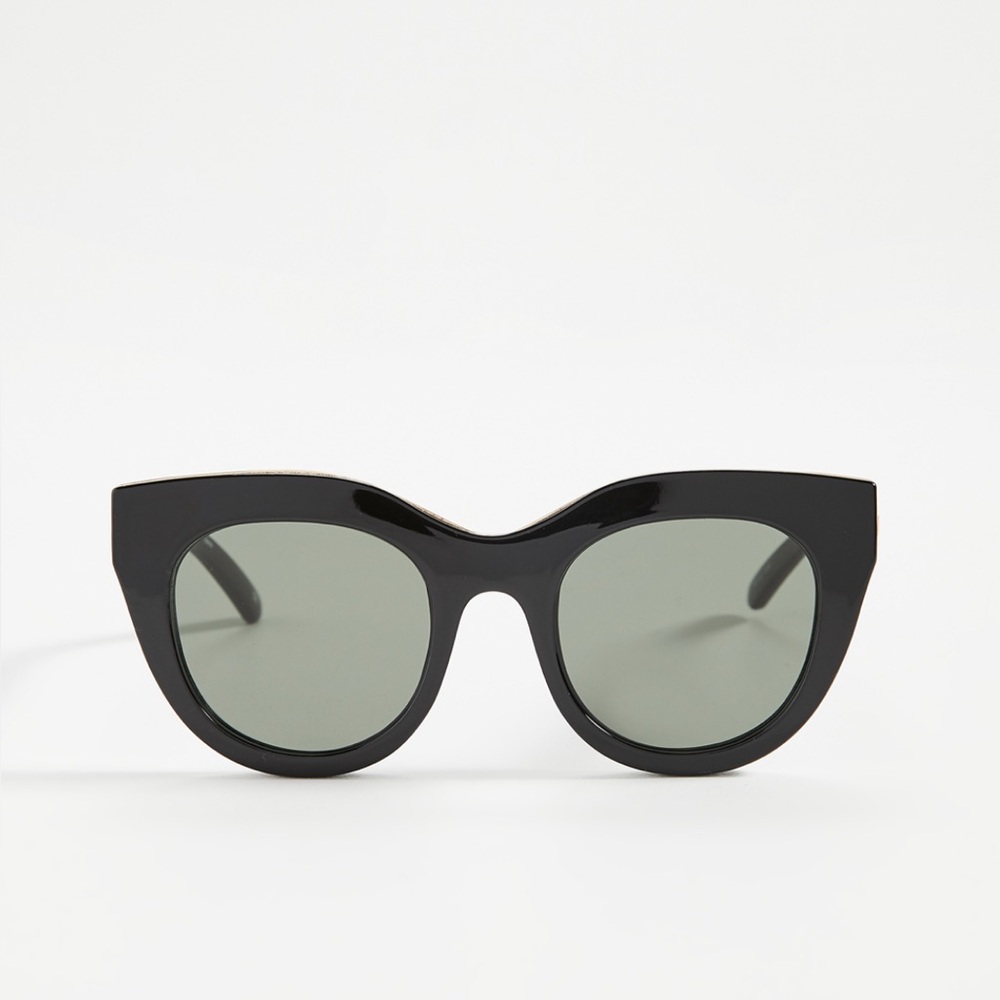 Le Specs Air Heart Sunglasses, Black